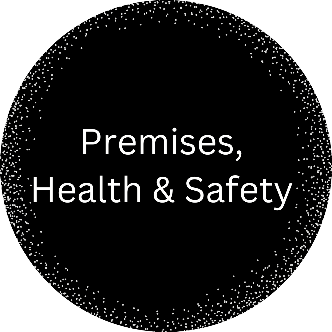 Premises, health and safety icon